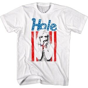 Hole Courtney Love Usa Flag T Shirt American Stars Rock Band Concert Tour